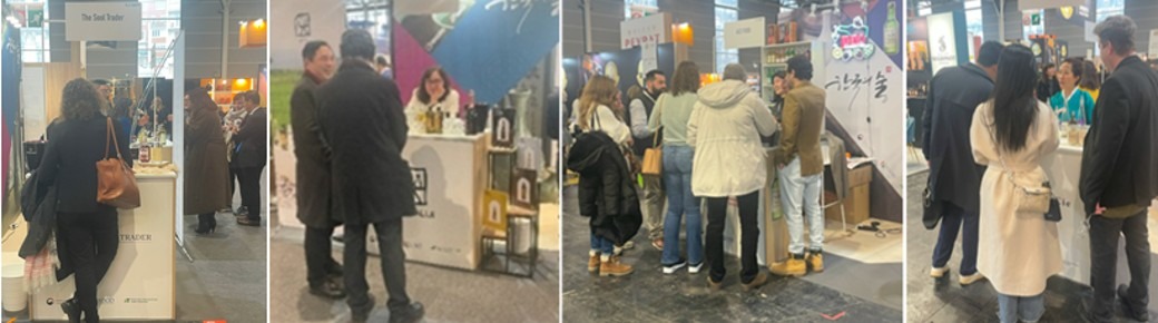 Le stand coréen au salon Wine Paris 2025.©️Nicole Bergeaud