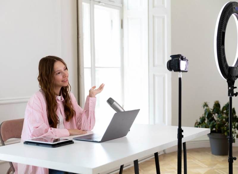 K-influencer chính là những nhà sáng tạo nội dung đa nền tảng với hình thức chính là video nhằm quảng bá hình ảnh, văn hóa Hàn Quốc đến với mọi người. (Ảnh: Freepik)