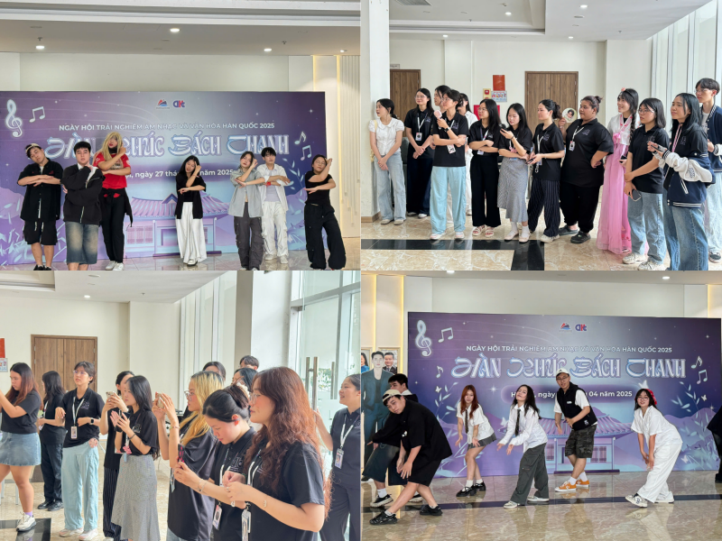  Hoạt động K-pop Random Dance nhận được sự tham gia nhiệt tình của các bạn sinh viên. (Ảnh: Hoàng Xuân Tùng) 