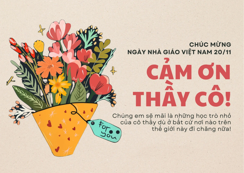 Trong khi đó, ngày Nhà giáo Việt Nam được ấn định vào ngày 20/11 hàng năm. (Ảnh: Canva)