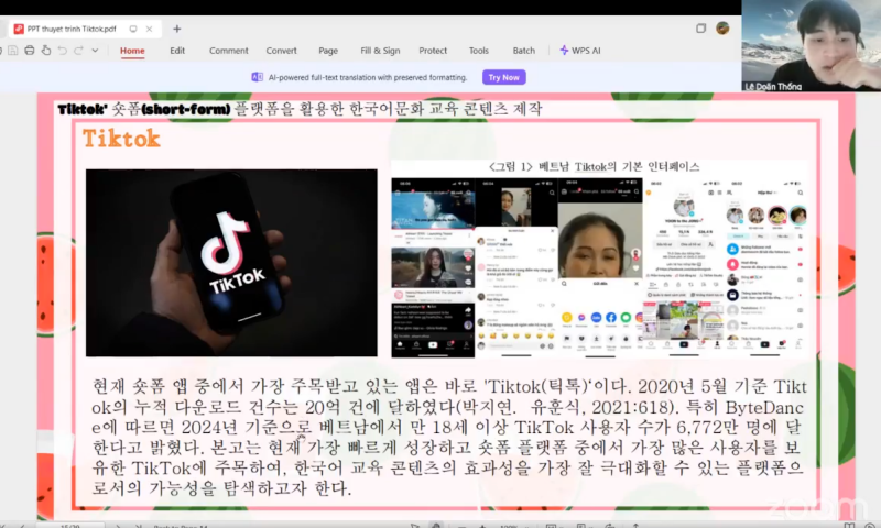 Mặc dù được tổ chức dưới hình thức trực tuyến, buổi talkshow của ThS. Lê Doãn Thống vẫn thu hút sự quan tâm lớn từ các bạn tham gia nhờ chủ đề độc đáo và mới mẻ. (Ảnh: Lê Doãn Thống)