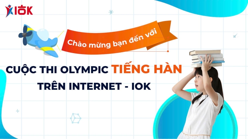 Cuộc thi Olympic tiếng Hàn trên Internet (Internet Olympiads of Korean, IOK) do Trung tâm Phát triển giáo dục trực tuyến (goEdu) trực thuộc Công ty cổ phần VTC Truyền thông trực tuyến (VTC Online) xây dựng. (Ảnh: Trang web chính thức của Cuộc thi Olympic tiếng Hàn trên Internet)