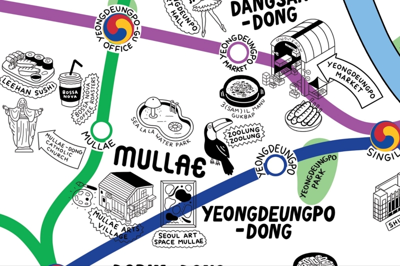Ngoài thành phố Seoul, trong tương lai, đảo Jeju và thành phố Busan là nơi mà nữ hoạ sĩ muốn đặt chân và phác hoạ theo phong cách riêng của mình. (Ảnh: Jenni Sparks) 