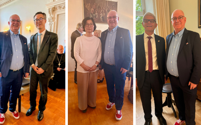 Ich konnte als Korea.net Honorary Reporter mit S.E. Botschafter Lim Sang-beom, der Preisträgerin Dr. Ki-Hyang Lee und dem Präsidenten der DKG, Rolf Mafael gute Gespräche über die deutsch-koreanische Beziehung, auch im Kulturbereich führen ⓒ Manuel Guthmann