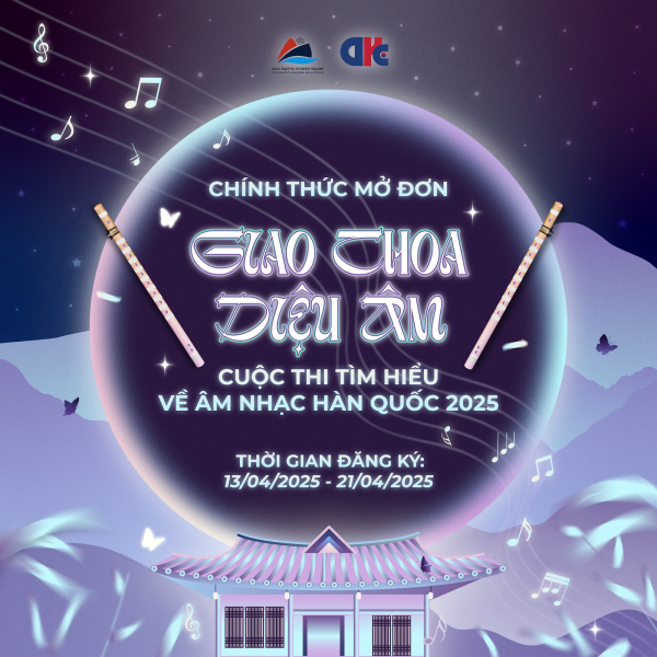Hoạt động “Giao Thoa Diệu Âm - Cuộc thi Tìm hiểu về Âm nhạc Hàn Quốc” đã được phát động vào giữa tháng 4 năm nay. (Ảnh: Trang Facebook DKC - CLB Ngôn ngữ và Văn hóa Hàn Quốc Học viện Ngoại Giao) 