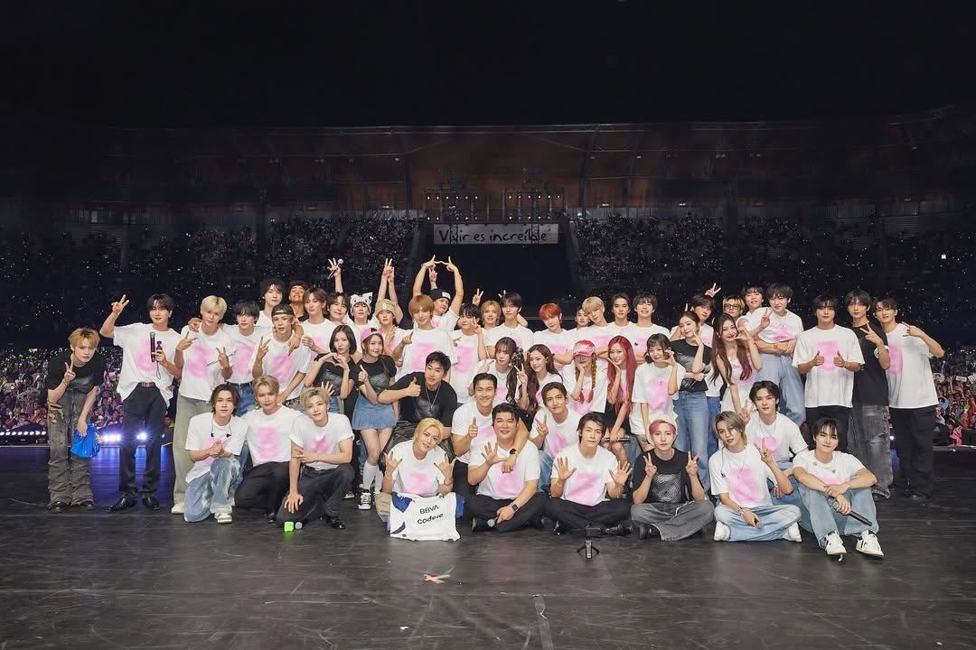 El 9 de mayo, artistas de cuatro generaciones de SM Entertainment se presentaron juntos en el Estadio GNP Seguros de Ciudad de México. | Cuenta oficial de SMTOWN en Instagram