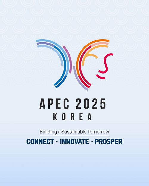 Logo và chủ đề chính thức của Hội nghị thượng đỉnh APEC 2025. (Ảnh: Trang Facebook APEC 2025 Korea)