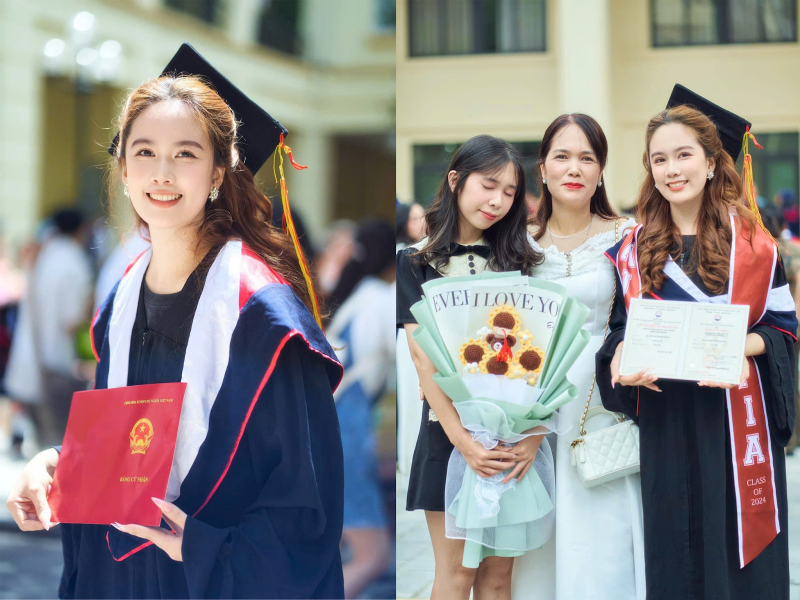 Trong cuộc trò chuyện với phóng viên danh dự Korea.net, bạn Nguyễn Thị Bích Ngọc đã chia sẻ những cảm xúc chân thành và đầy sống động về ngày lễ tốt nghiệp đại học - một dấu mốc không thể quên trong cuộc đời. (Ảnh: Nguyễn Thị Bích Ngọc)
