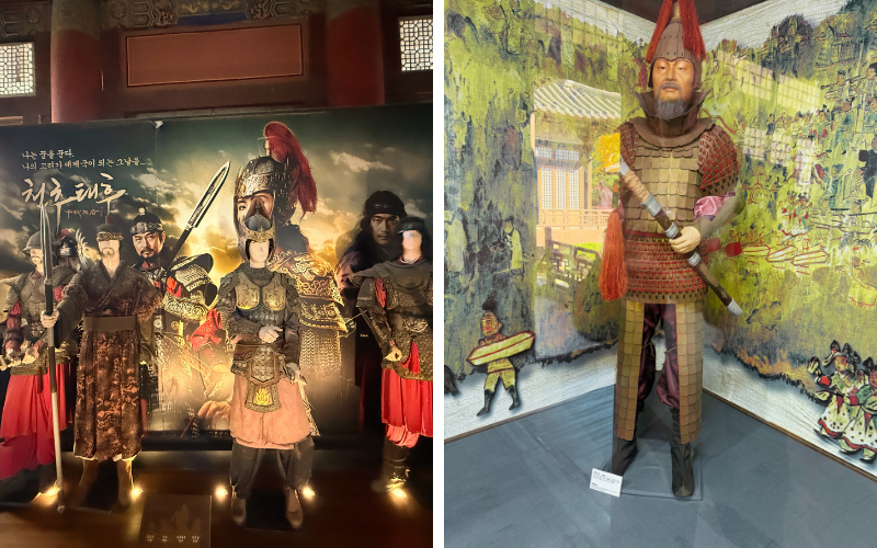 Im Inneren des Ondal Parks lassen sich originale Requisiten und traditionelle Kleidung aus historischen Dramen entdecken