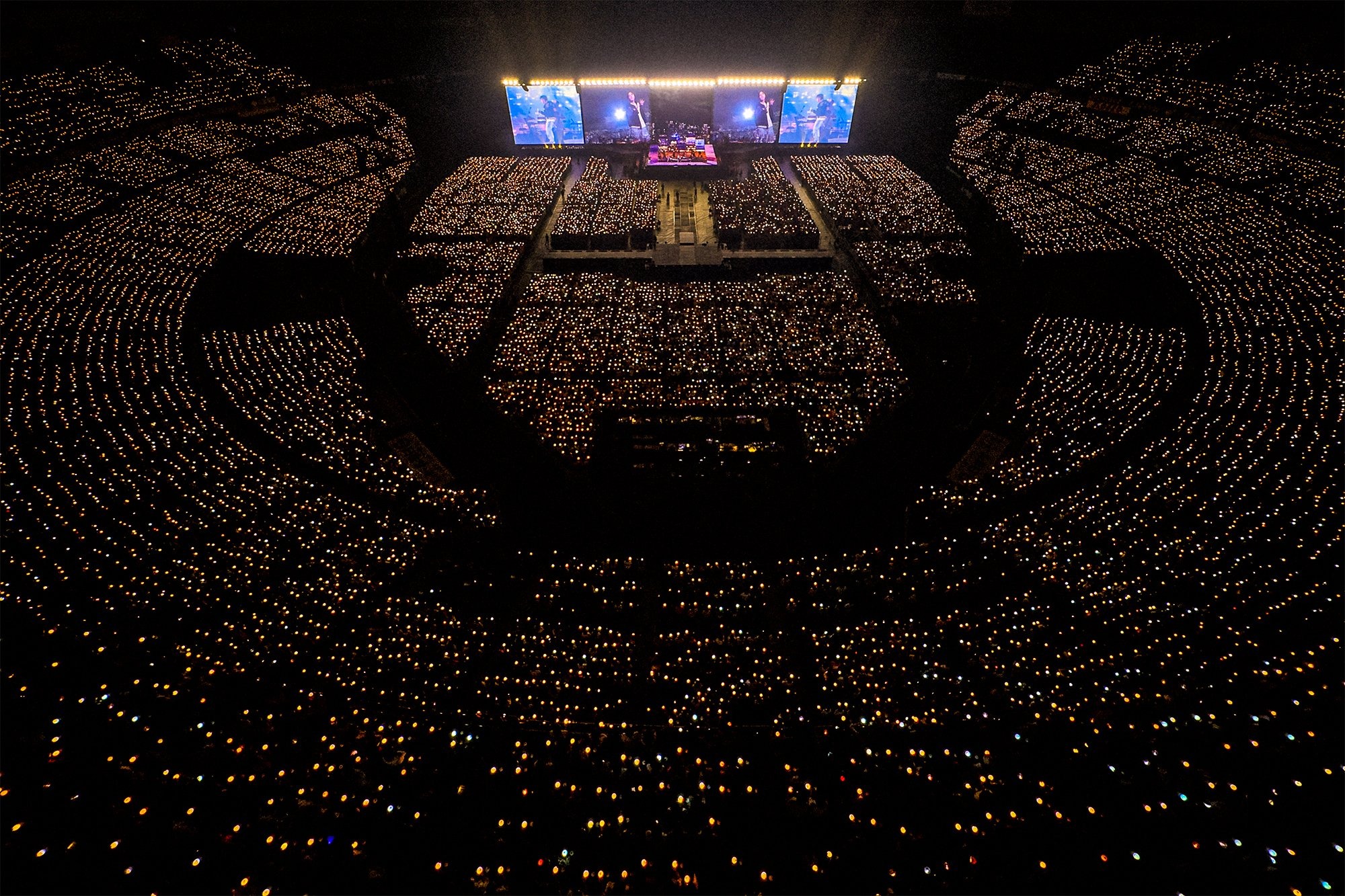 Le Kyocera Dome d’Osaka, lors du concert de J-Hope, le 31 mai 2025. © Compte X de BTS