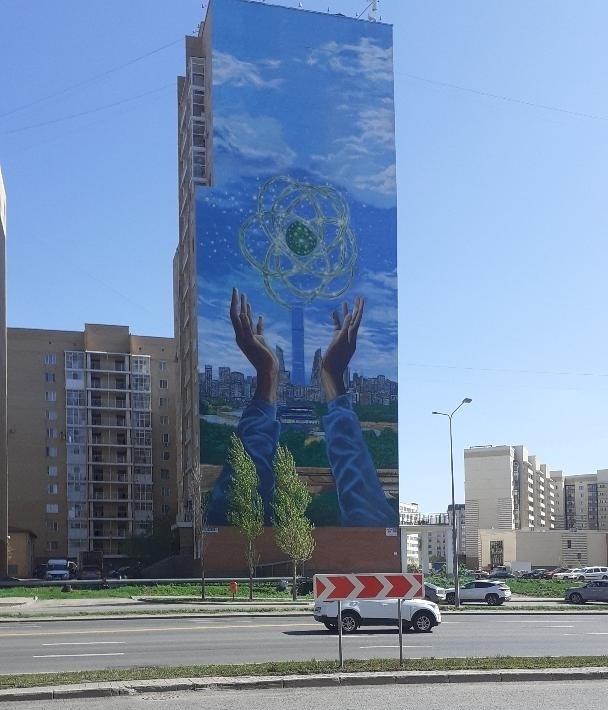 Dans les rues d'Astana en mai 2025. © Nathalie Fisz