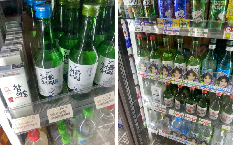 Selbstverständlich bekommt man auch Soju im Convenience Store