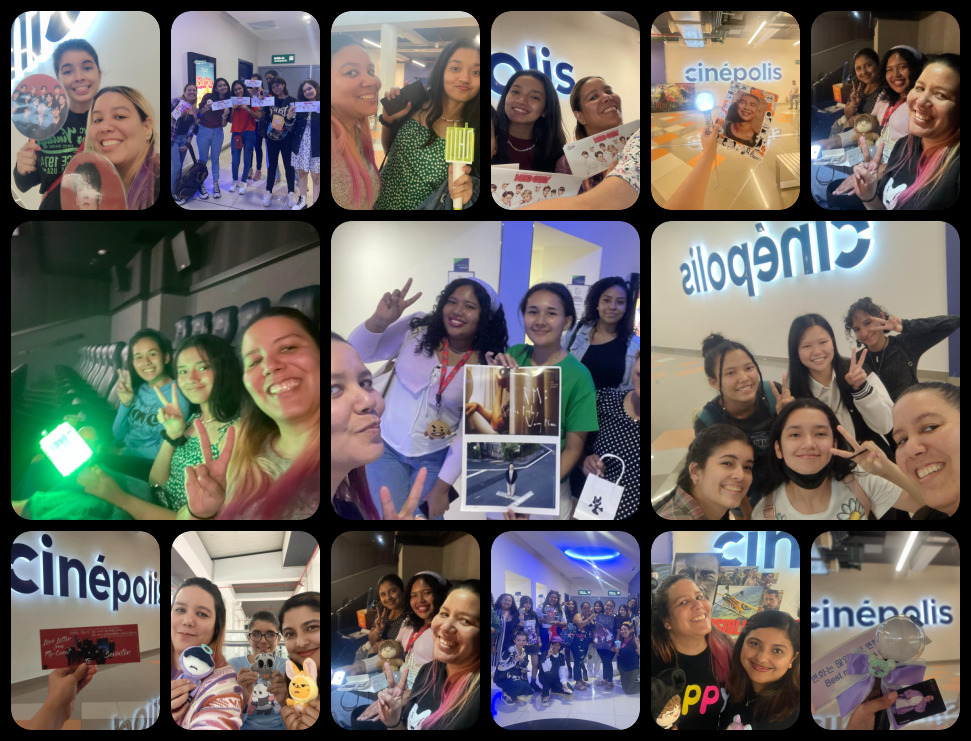Mi asistencia a diferentes transmisiones de películas y documentales en cines de Panamá (Seventeen, BTS, TXT, NCT, RM, J-Hope, entre otros) | Ana Mabel Miranda