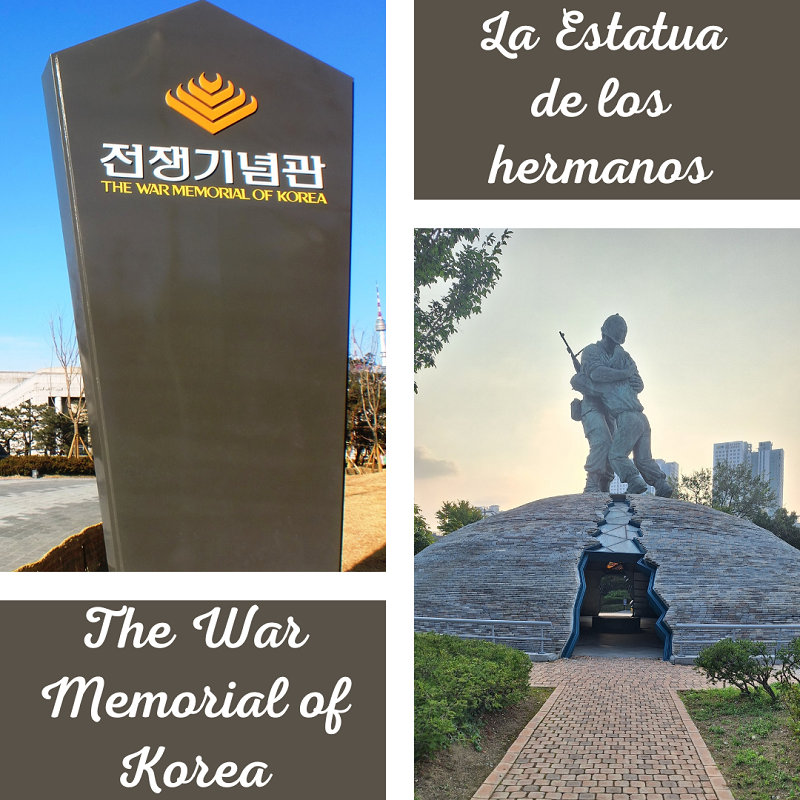 Memorial de 'Los dos hermanos' en los jardines del Centro Conmemorativo de la Guerra.