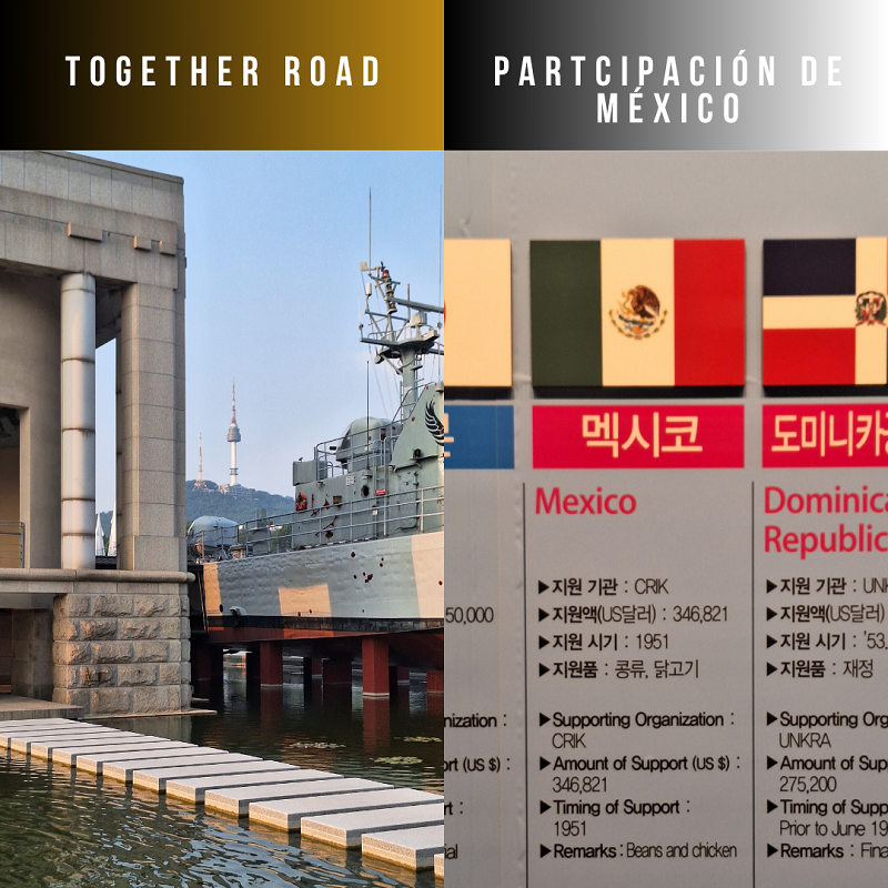 Together Road y lo único que encontré sobre México en el centro conmemorativo