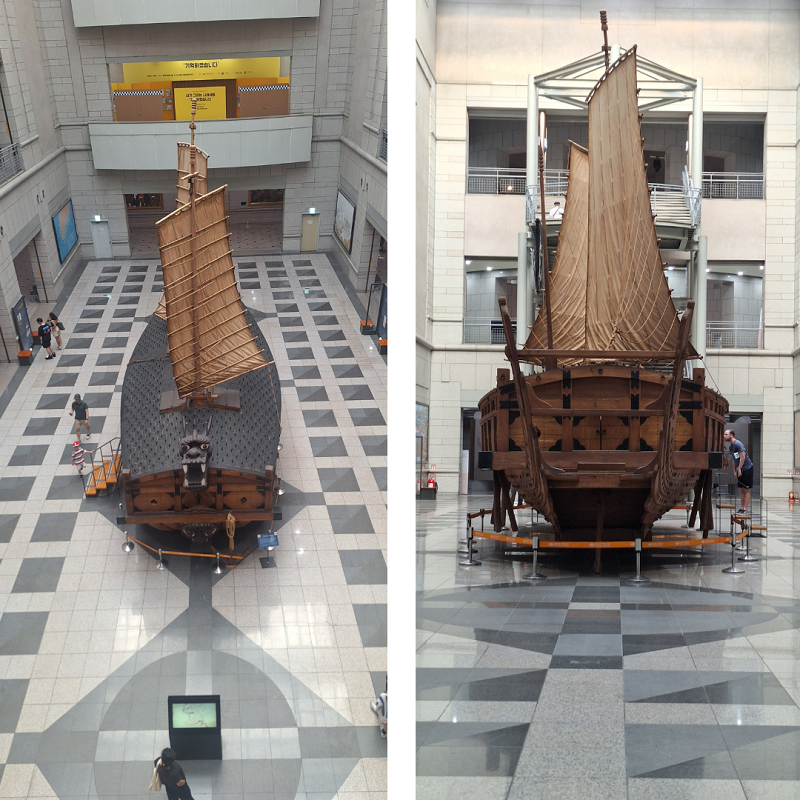 Recreación a escala de un barco antiguo