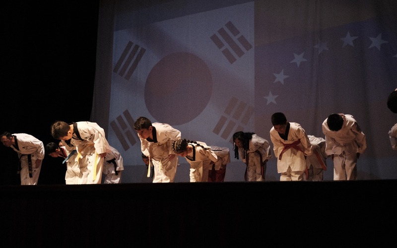 Muestra de Taekwondo durante la VII Semana Cultural de Corea en Mérida. | Kavi Lucena