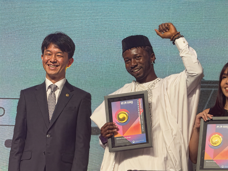 Joseph Uhiene là người chiến thắng hạng mục Promotion Video của cuộc thi Talk Talk Korea 2024. (Ảnh: Joseph Uhiene)