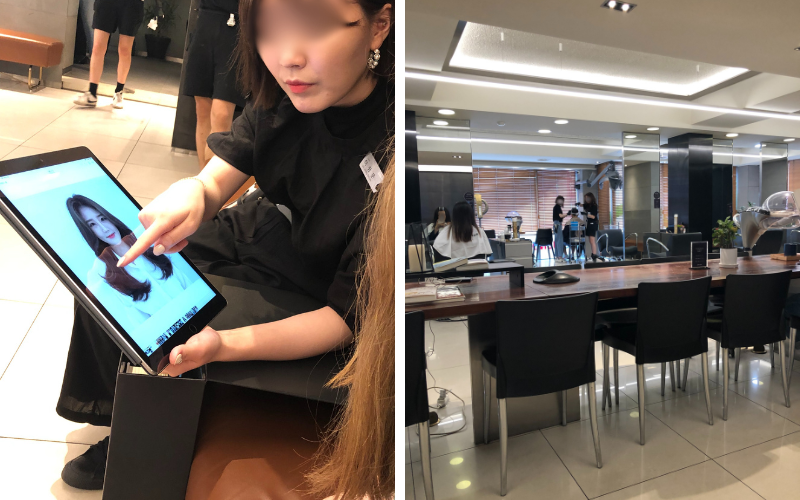 Auch ein Friseurbesuch ist in Korea professionell und mit Style-Beratung sowie im Vergleich zu Deutschland sehr günstig © Manuel Guthman