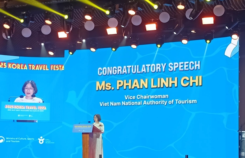 Bà Phan Linh Chi - Đại diện Tổng cục Du lịch Việt Nam đánh giá cao sự nỗ lực từ phía chính phủ và các cơ quan xúc tiến du lịch Hàn Quốc. (Ảnh: Vũ Lê Kim Oanh)