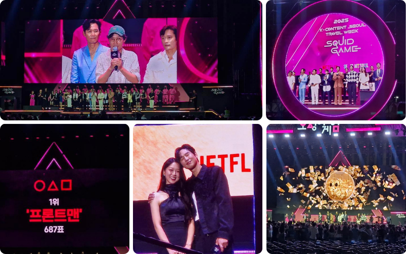  Cast aus allen Squid Game-Staffeln und Regisseur Dong-hyuk Hwang live beim Fan-Event – inklusive Voting zum beliebtesten Charakter © Faranak Solat