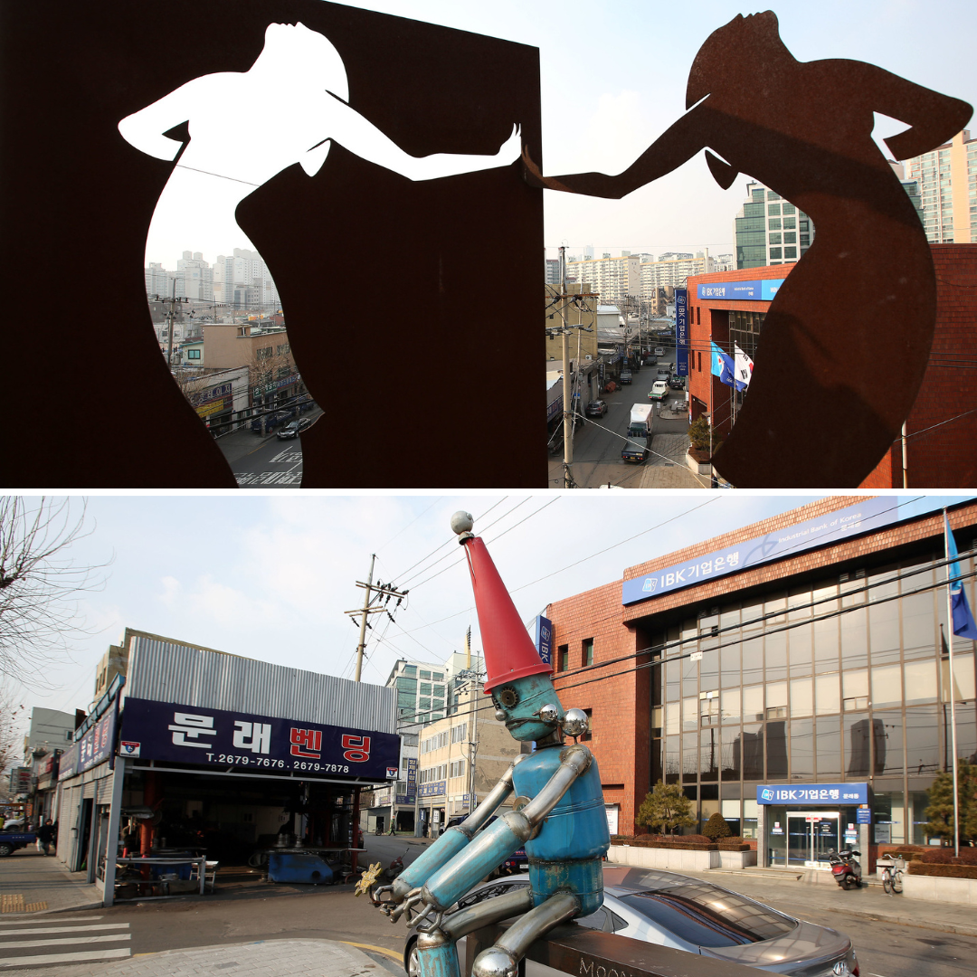 Сооружения из металла в районе Мулле. / Фото: Korea.net