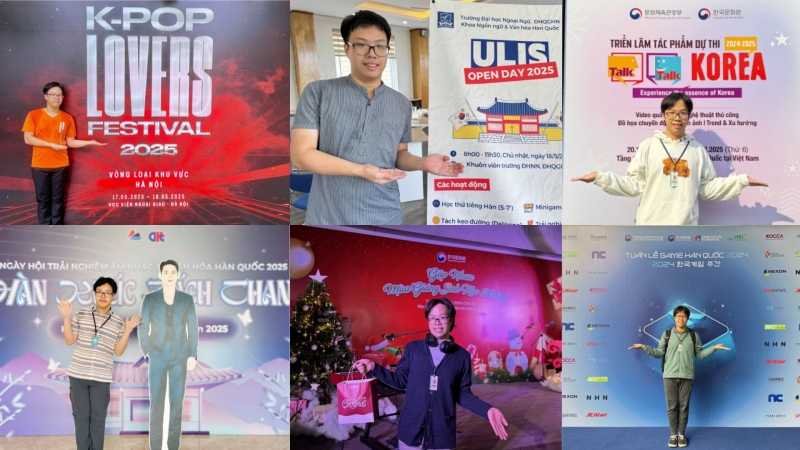Những sự kiện mà Xuân Tùng đã in dấu chân đều là những bước đệm tuyệt vời cho hành trình phát triển đam mê của cậu đối với văn hóa Hàn Quốc. (Ảnh: Hoàng Xuân Tùng, Biên tập: Nguyễn Phương Anh)