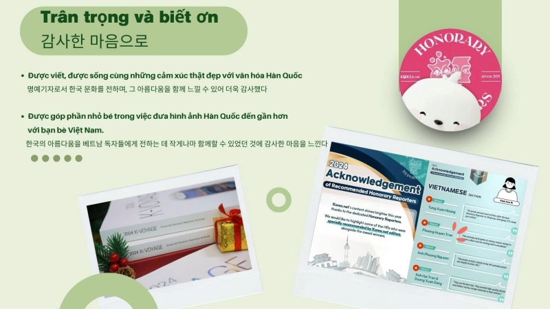 Đối với Huyền Phương, hành trình viết về văn hóa Hàn Quốc được gói gọn đơn giản trong hai từ: “Trân trọng và biết ơn”. (Ảnh, Biên tập: Trần Huyền Phương)