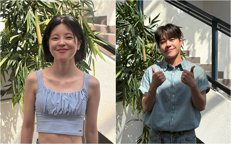 Heyne et Taeho à la Korean Touch de Lyon, le 5 juillet 2025. © Monia Maouche