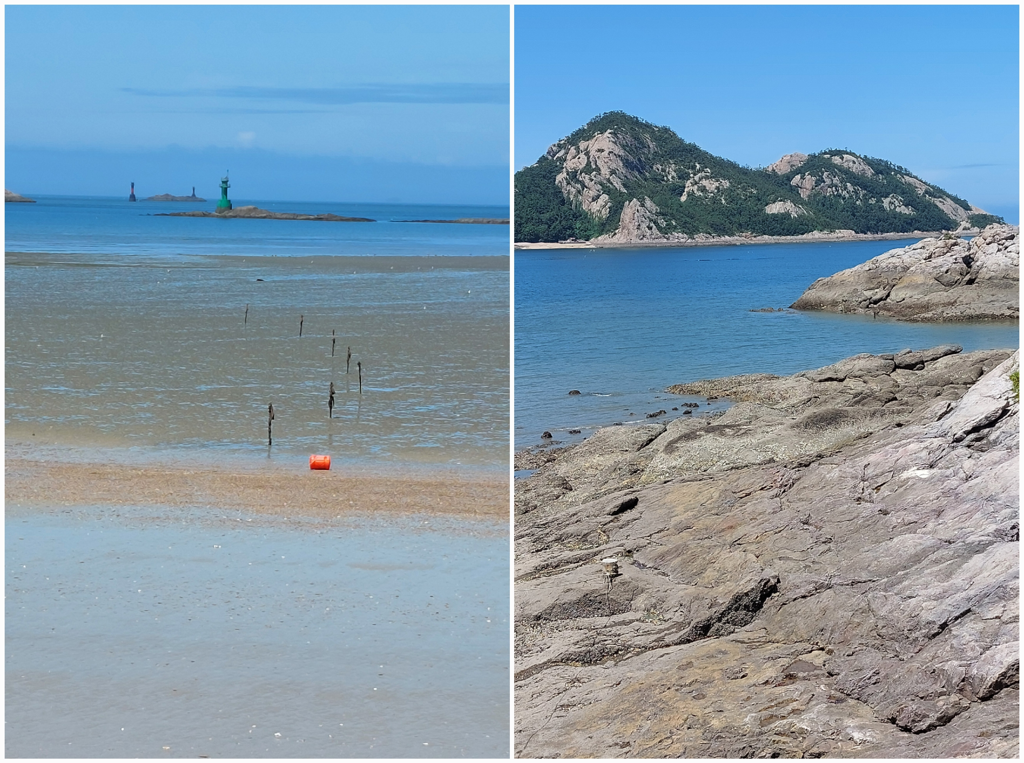 Les côtes rocheuses des îles Gogunsan. © Emmanuelle Fourneyron