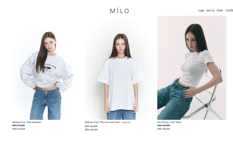 Линейка одежды MÌLO. / Фото: Сайт MÌLO