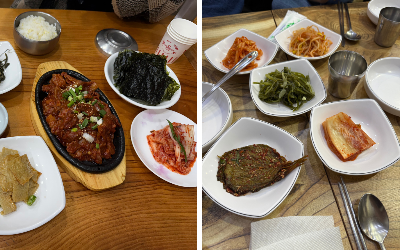 Die Beilagen beim koreanischen Essen werden als Banchan (반찬) bezeichnet. Hier darf Kimchi nicht fehlen