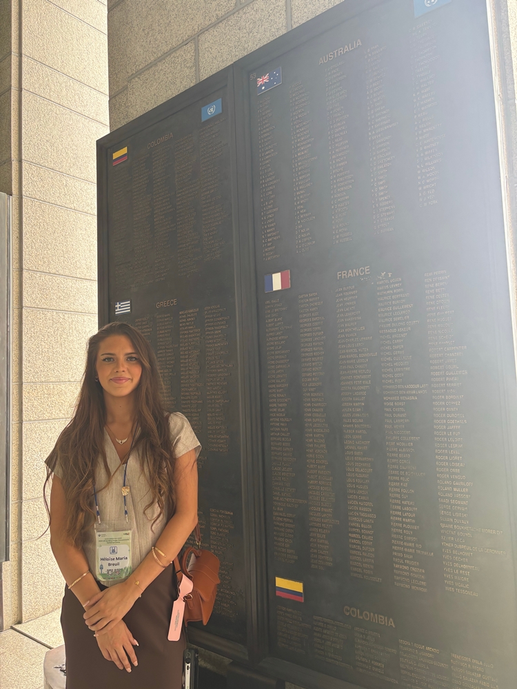 Héloïse en visite au Wall of Remembrant du War Memorial of Korea le 7 juin 2025. © Héloïse Breuil
