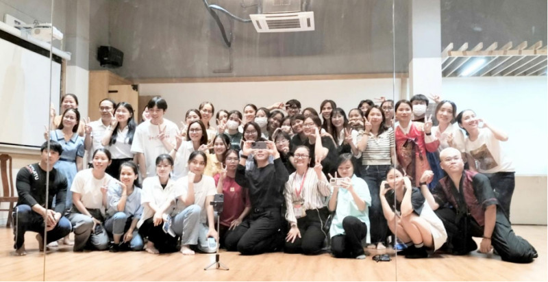 Năm 2023 là năm đầu tiên Học viện King Sejong Bình Dương mở lớp K-beauty. (Ảnh: Nguyễn Thùy Linh) 
