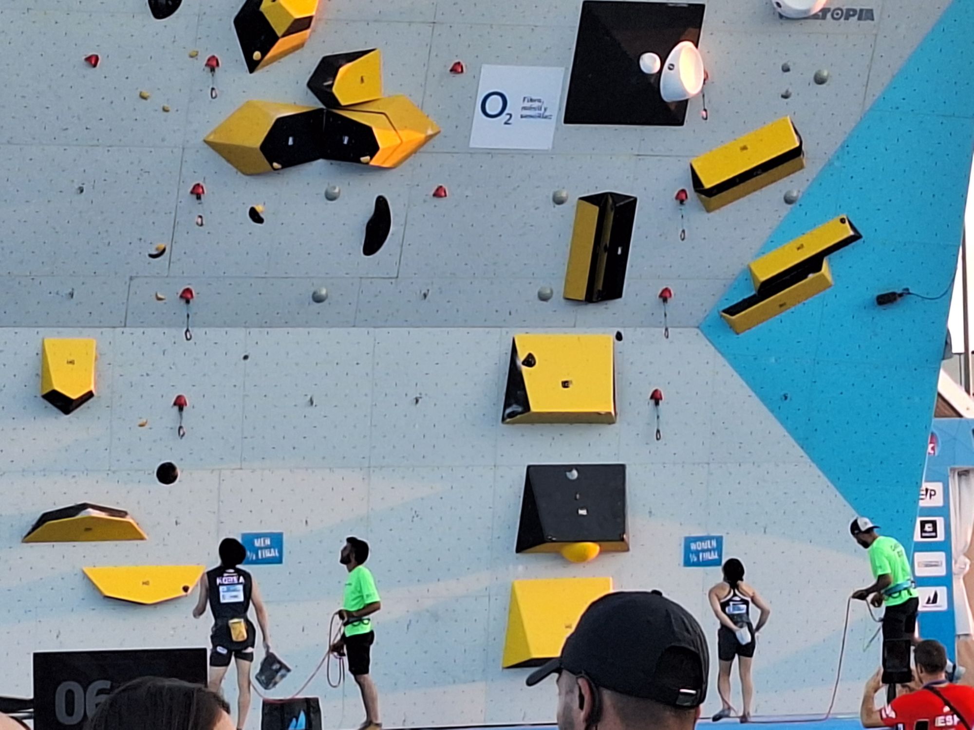 Noh Hyung-Seung y Kim Chae-Yeong en la semifinal de la IFSC Climbing World Cup Comunidad de Madrid 2025
