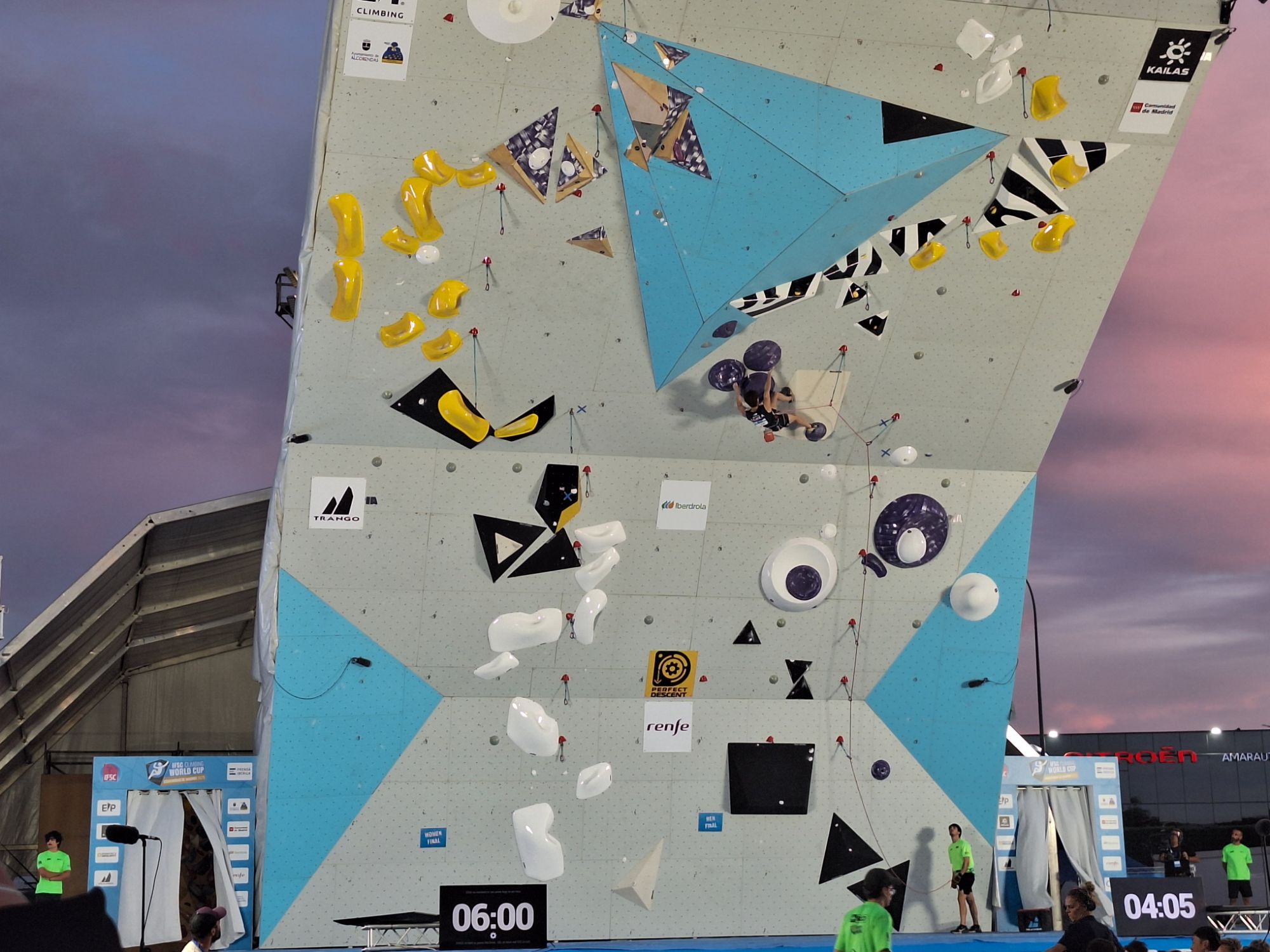 Lee Do-Hyun en la final de la IFSC Climbing World Cup Comunidad de Madrid 2025