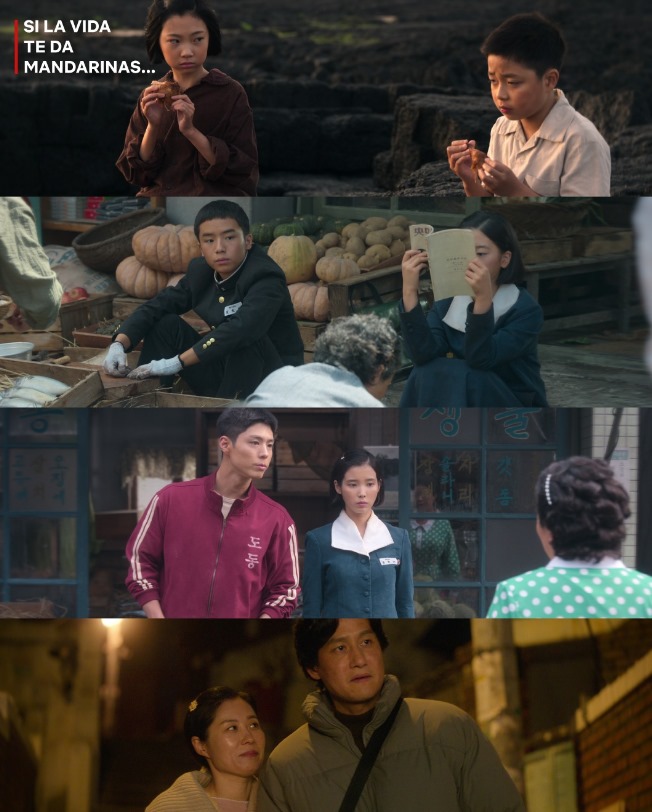 Unos fotogramas del drama coreano 'Si la vida te da mandarinas', protagonizado por IU y Park Bo-gum. | Cuenta oficial de Netflix Latinoamérica en Instagram