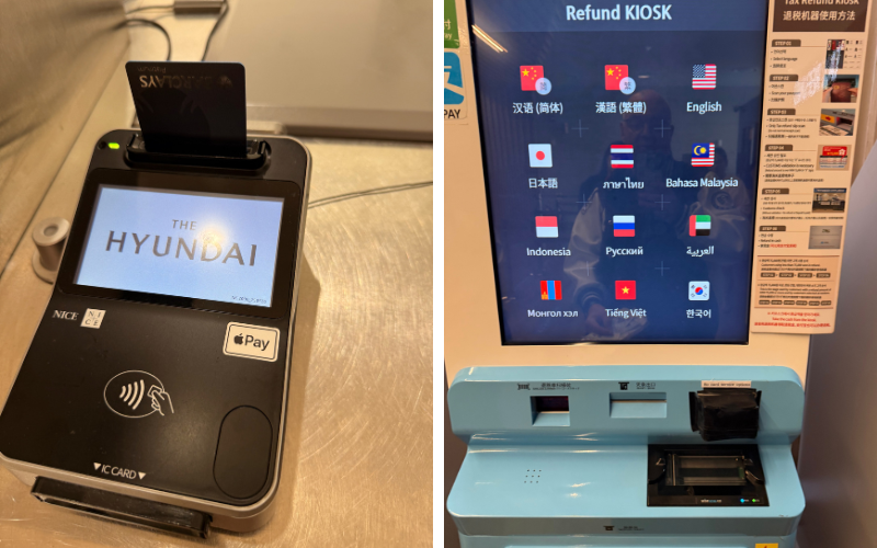 Ausweis vergessen? Kein Problem, ich bin vor Abflug zum Refund-Kiosk im Department Store und habe schon mal die meisten Quittungen gescannt