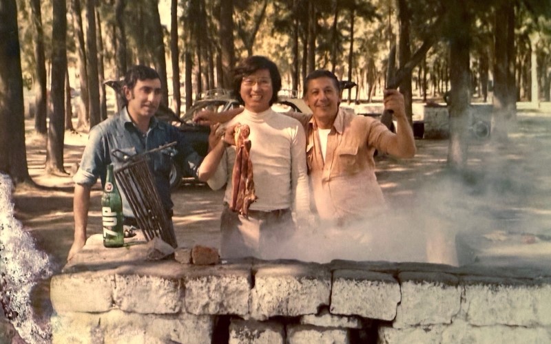 Asado entre amigos | Gentileza Familia Lee